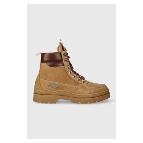 Semišové boty Filling Pieces Mountain Boot Quartz pánské, hnědá barva, 63333369985