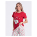 Women's pyjamas ULR280 - red