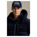 Péřová bunda Polo Ralph Lauren Cap Jacket pánská, tmavomodrá barva, zimní, 710938526