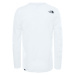 The North Face FINE Pánské tričko s dlouhým rukávem, bílá, velikost