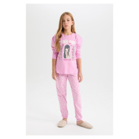 DEFACTO Girls Regular Fit 2-Piece Pajama Set