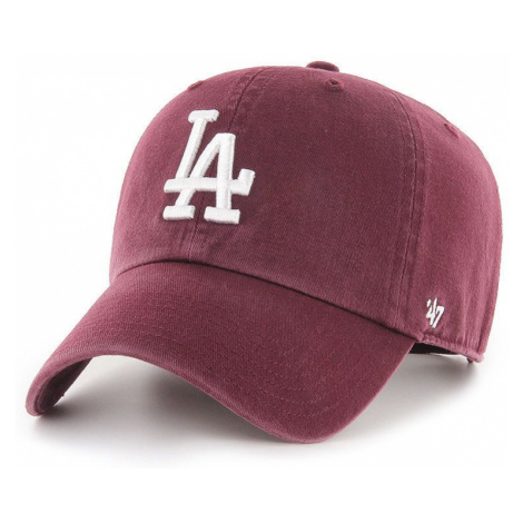 Čepice 47brand MLB Los Angeles Dodgers fialová barva, s aplikací 47 Brand