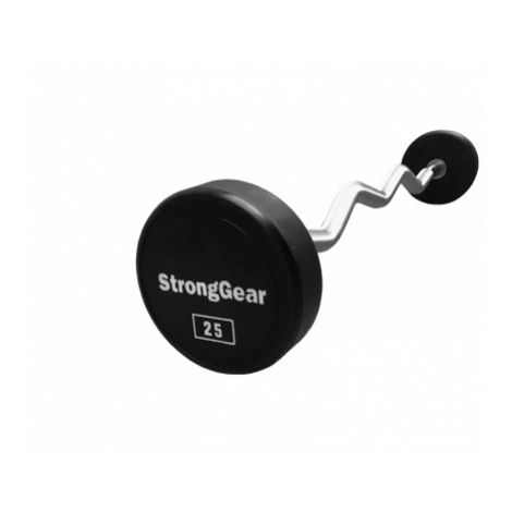 Stronggear Polyurethanová zalomená bicepsová činka EZ Hmotnost: 27,5 kg