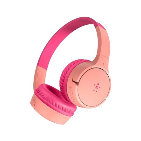 Belkin Soundform Mini - Wireless On-Ear Headphones for Kids - růžová