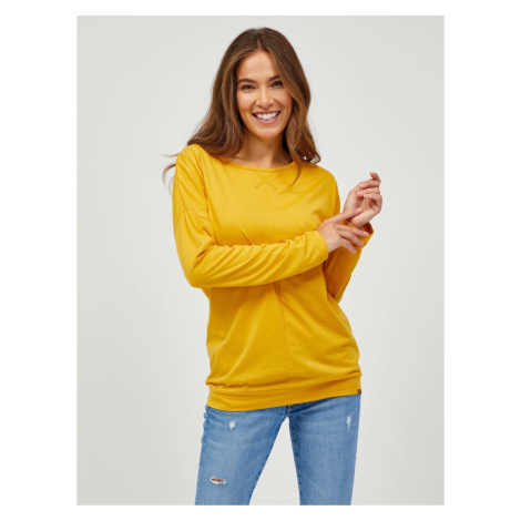 SAM73 Žluté dámské basic tričko s dlouhým rukávem SAM 73 Azuka - Dámské