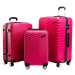 Odolný skořepinový cestovní kufr ROWEX Horizon Barva: Vínová