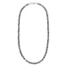 Manoki Pánský korálkový náhrdelník Enrico - 6 mm šedý labradorit WA655SS Šedá 55 cm