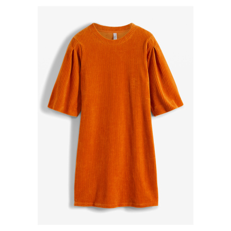 Bonprix RAINBOW žebrované šaty Barva: Oranžová, Mezinárodní