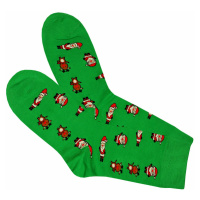 Pánské veselé ponožky AuraVia Vánoční zelená