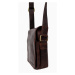 Sendi Design Pánská kožená taška přes rameno PAULO hnědá II