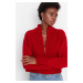 Trendyol Red High Neck Knitwear Sweater