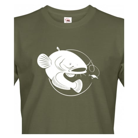 Originální tričko pro rybáře s potiskem sumce BezvaTriko