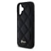 Guess PU Leather Quilted Zadní Kryt pro iPhone 16 Black