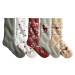 Sada 5 párů ponožek s vánočními motivy