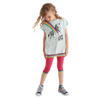 mshb&g Rainbow Zebra Girls Kids T-shirt Leggings Suit