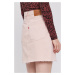 Džínová sukně Levi's růžová barva, mini, jednoduchá