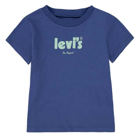 Dětské bavlněné tričko Levi's tmavomodrá barva, s potiskem Levi´s