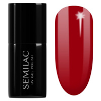 Semilac UV Hybrid Valentines gelový lak na nehty odstín 345 Gorgeous Red 7 ml