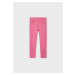 Kalhoty natahovací odlehčené s volánky tmavě růžové MINI Mayoral