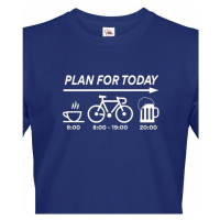 Pánské tričko Plans for Today - ideální dárek pro cyklistu