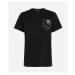 Tričko karl lagerfeld logo pocket t-shirt černá