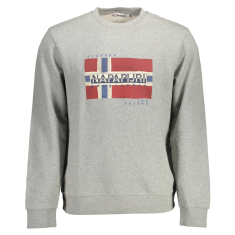Šedá mikina Napapijri bez zipu