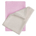 T-Tomi Bamboo Washcloth Natur + Pink mycí žínka 14x20 cm 2 ks