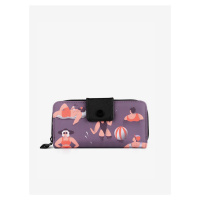 Fialová vzorovaná peněženka VUCH Swimmers wallet