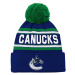 Vancouver Canucks dětská zimní čepice Jacquard Cuffed Knit With Pom