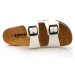 Bílé kožené zdravotní pantofle EMMA Shoes