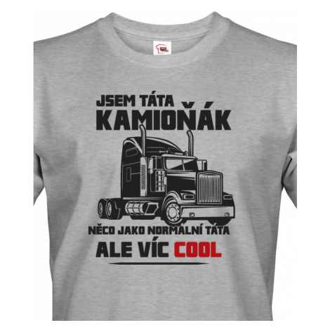 Pánské tričko pro řidiče kamionu / kamioňáky - Táta kamioňák BezvaTriko