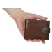 SEGALI Pánská kožená peněženka SG-22511 hnědá