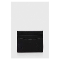 Kožené pouzdro na karty Calvin Klein Jeans černá barva