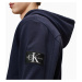 Calvin Klein Calvin Klein pánská tmavě modrá mikina Monogram Sleeve Badge Hoodie