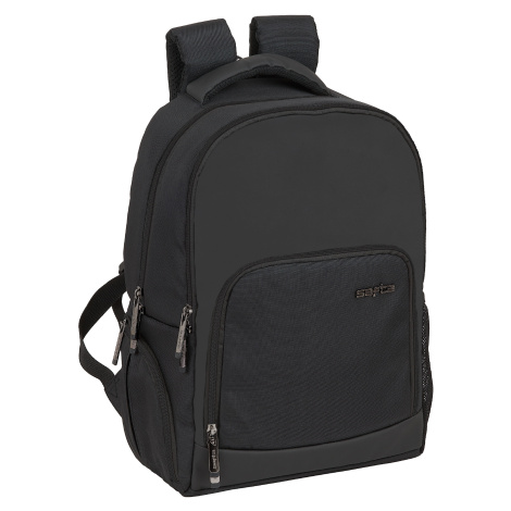 SAFTA BUSINESS 14,1" dvoukomorový batoh s USB portem - černý - 19L