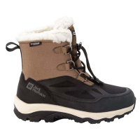 Dětské zimní boty Jack Wolfskin VOJO SHELL XT TEXAPORE MID hnědá barva