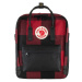 Fjällräven Kånken Re-Wool, Barva RED-BLACK, Objem 16 L