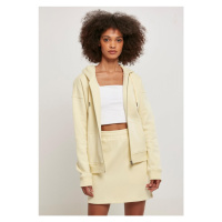 Ladies Organic Terry Zip Hoody - softyellow