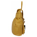 Dámský kožený batůžek tmavě žlutý - ItalY Vazky žlutá