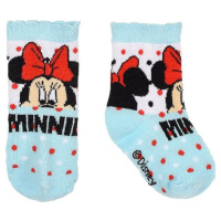 DISNEY MINNIE MOUSE- MODRÉ PONOŽKY S PUNTÍKY Světle modrá