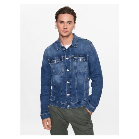 Tommy Jeans pánská modrá džínová bunda Tommy Hilfiger