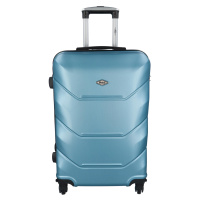 Cestovní plastový kufr Sonrado vel. M, metalická modrá
