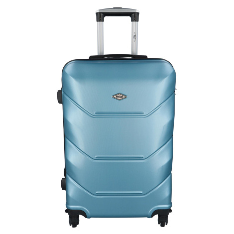 Cestovní plastový kufr Sonrado vel. M, metalická modrá RGL