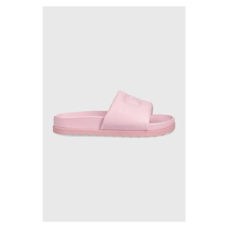 Pantofle Chiara Ferragni dámské, růžová barva, na platformě