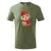 Dětské tričko s potiskem Vánočního pejska - roztomilé dětské tričko