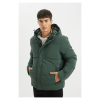 DEFACTO Water Repellent Hooded Jacket with Zipper and Snap Pocket