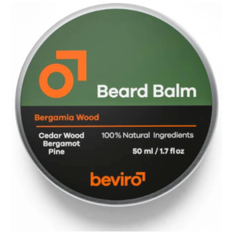 Beviro Balzám na vousy s vůní cedru, bergamotu a borovice (Beard Balm) 50 ml