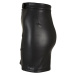 Ladies Synthetic Leather Biker Skirt