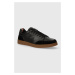 Kožené sneakers boty Wojas černá barva, 1021751