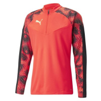 Puma INDIVIDUALFINAL 1/4 ZIP TOP Pánské sportovní triko, oranžová, velikost